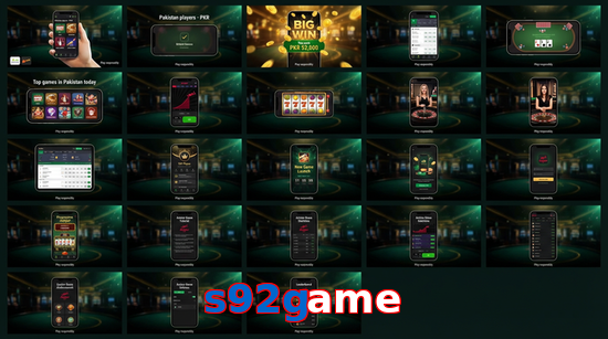 Main screen of S92game bet page for PK players